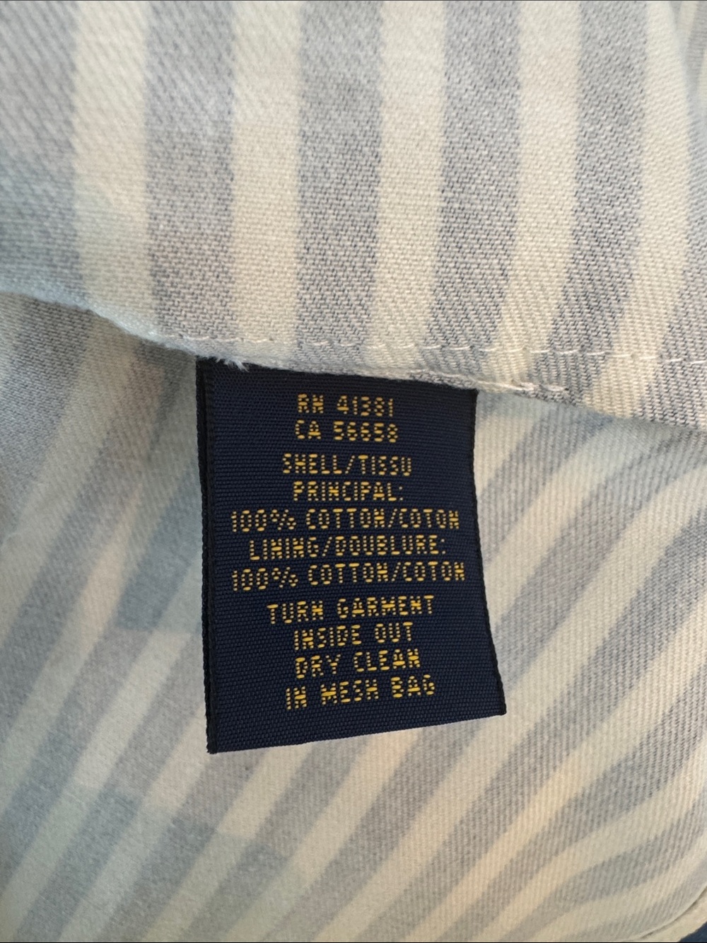 Polo Ralph Lauren Blue & White Striped Spaghetti Strap Nautical Dress Sz 14, NWT - Picture 8 of 10